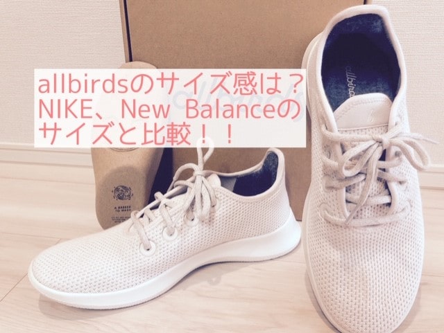 Allbirds オールバーズ のサイズ感は Nike ニューバランスと比較 もにゅライフ